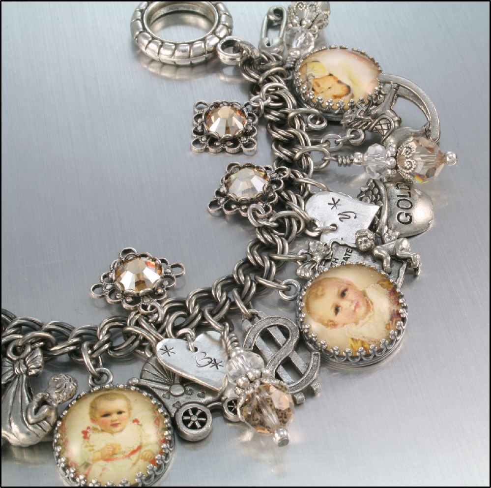 Charm Bracelet, Million Dollar Baby, Silver Heirloom Quality Charm Jewelry on Luulla